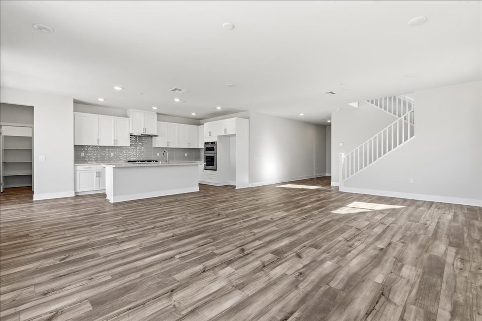 A large empty kitchen.