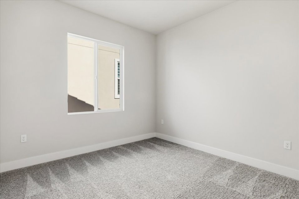 A room with white walls.