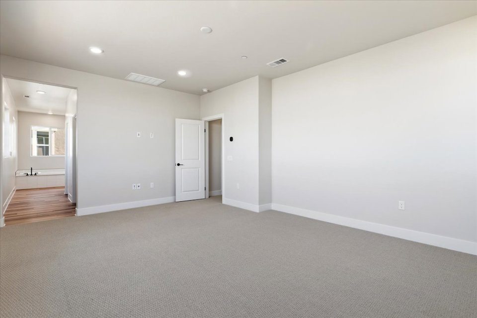 A room with white walls.