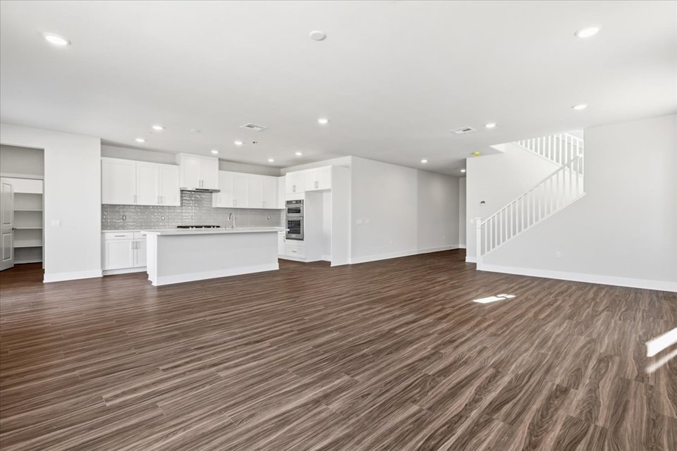 A large empty kitchen.