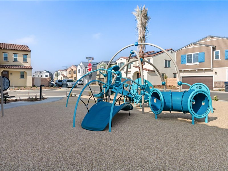 A group of blue and green pipes.