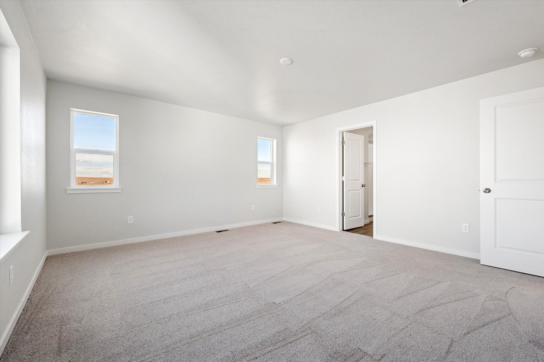 A room with white walls.