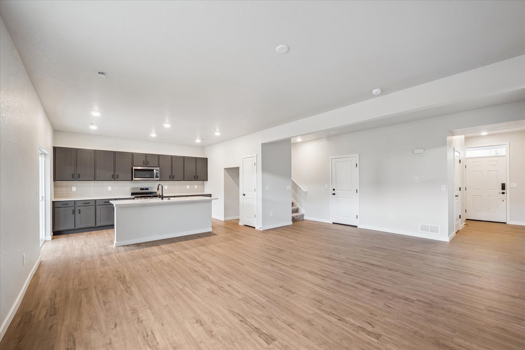 A large empty kitchen.