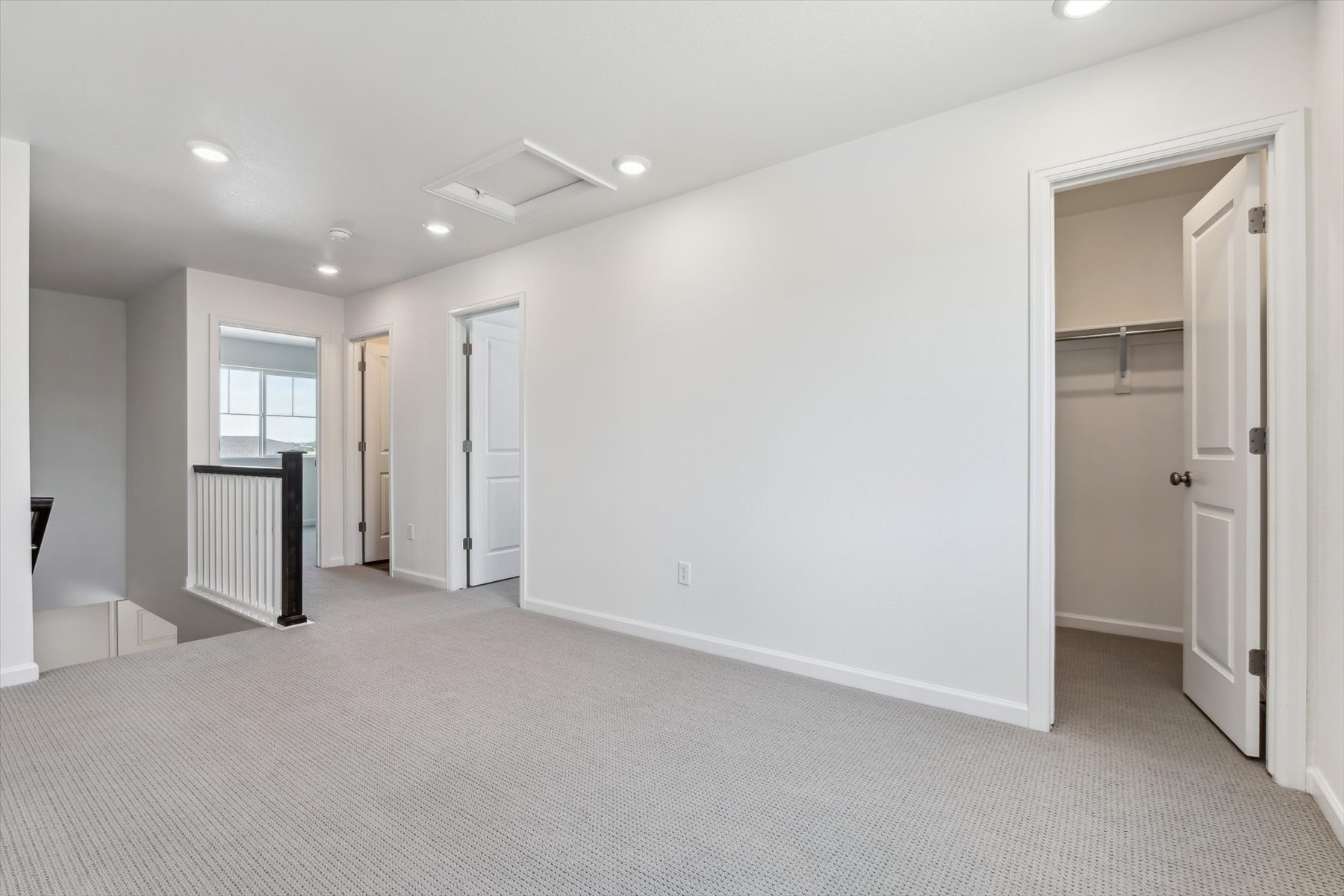 A room with white walls.