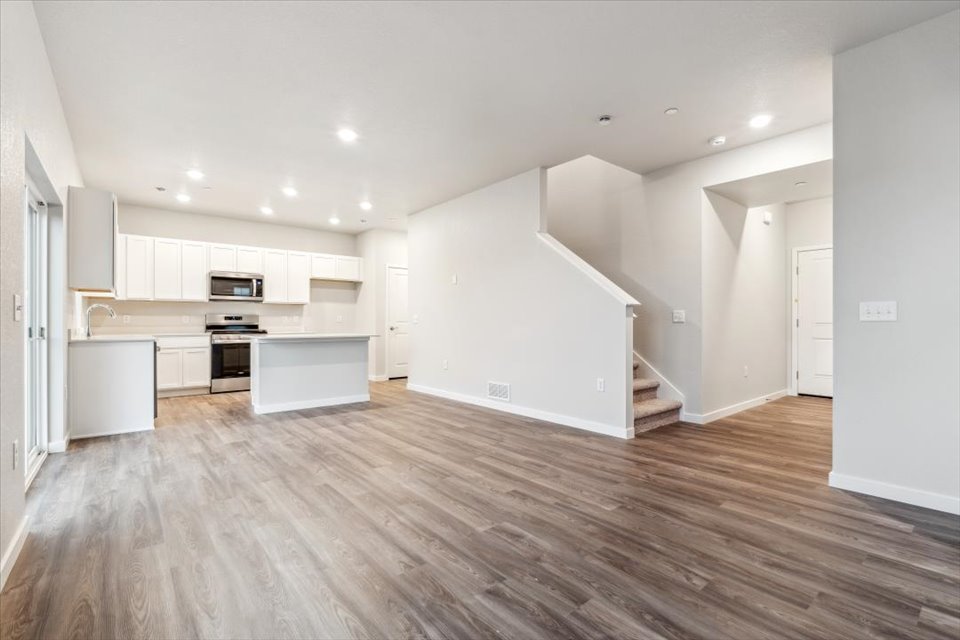 A large empty kitchen.