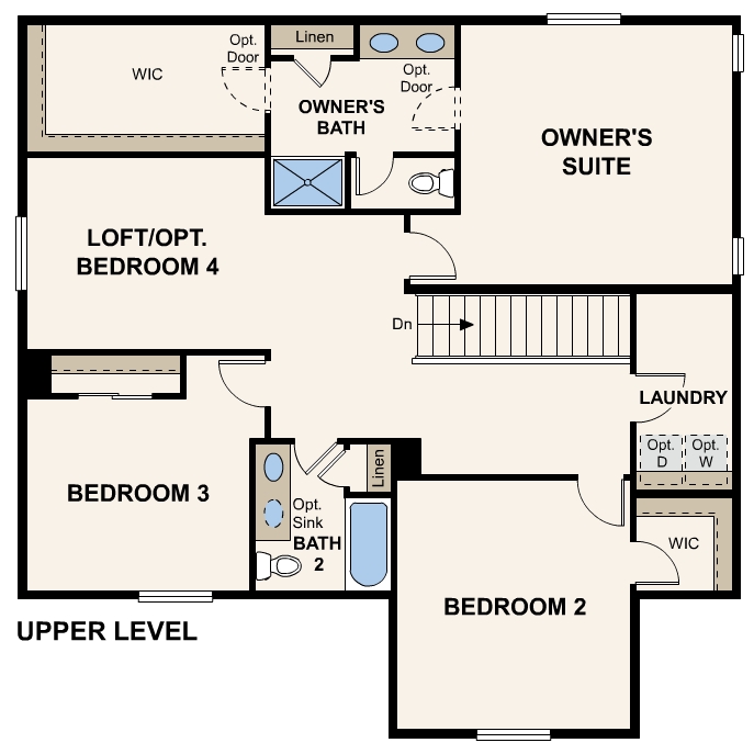 Diagram, engineering drawing. Powell Floorplan, Upper Level