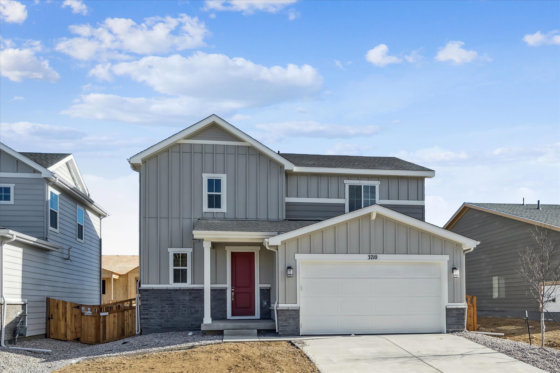 A house with garages and a garage.