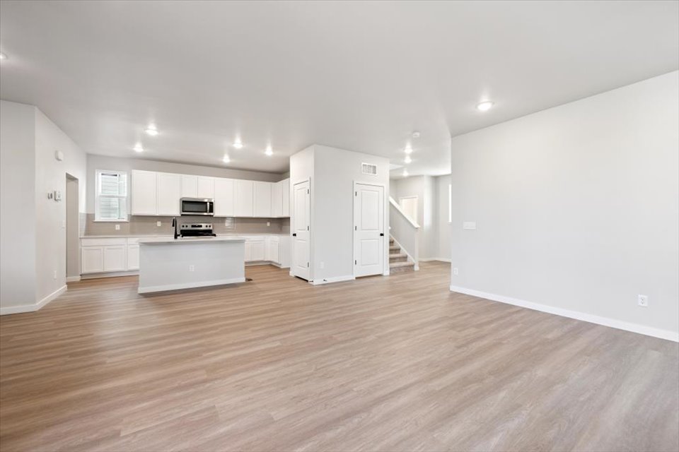 A large empty kitchen.