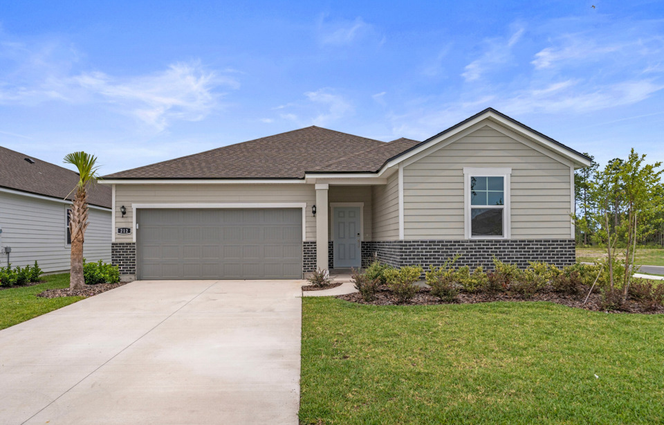 Palmetto Floorplan Lot 60 Exterior at Seminole Palms in Palm Coast