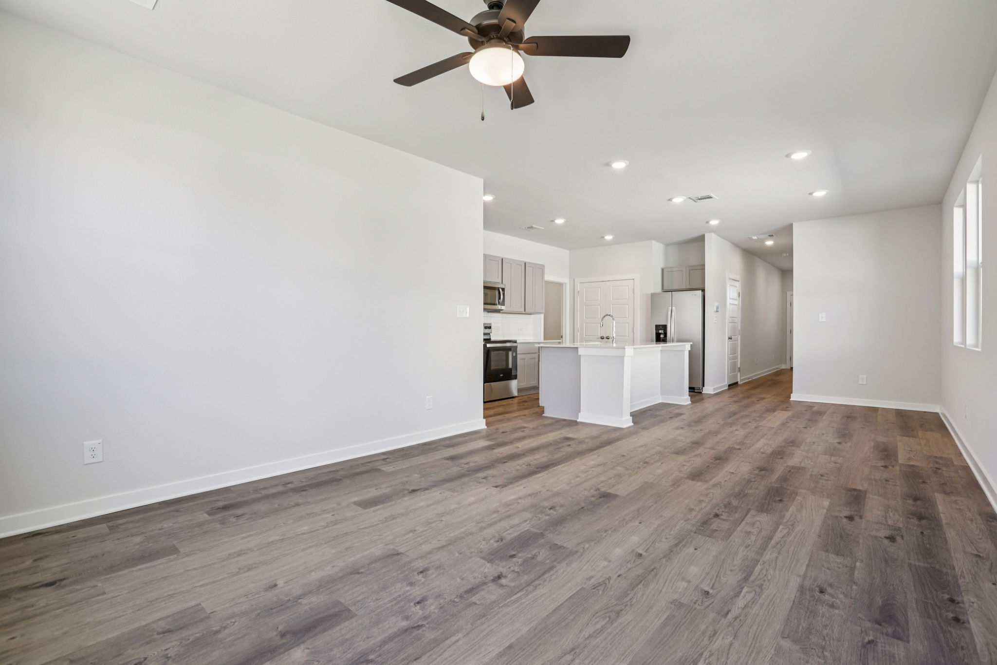 A large empty kitchen.