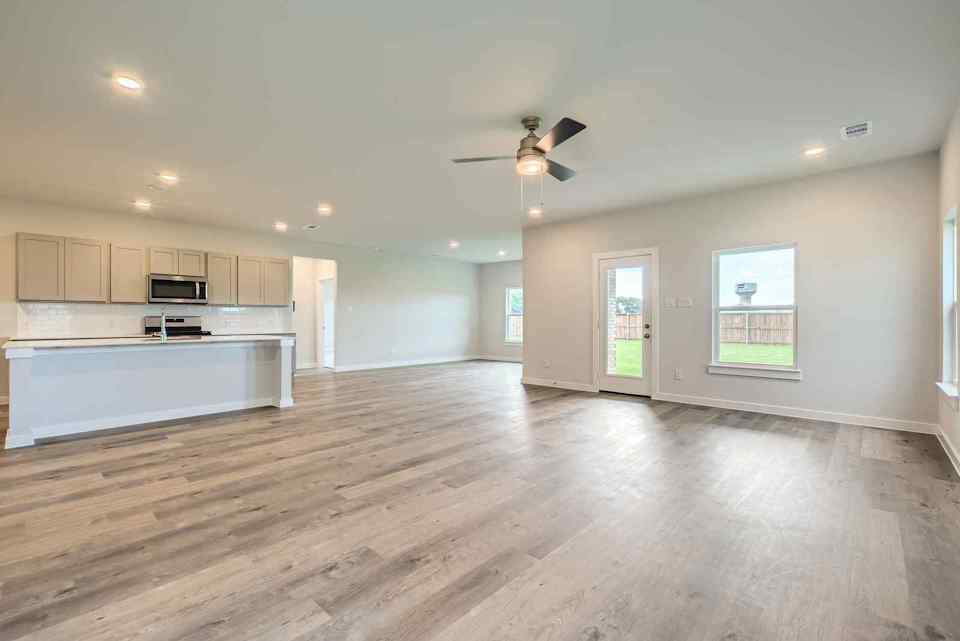 A large empty kitchen.