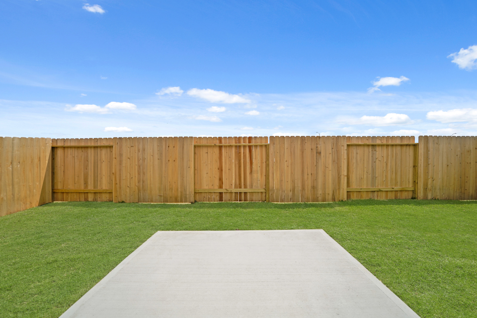 A large wooden fence.
