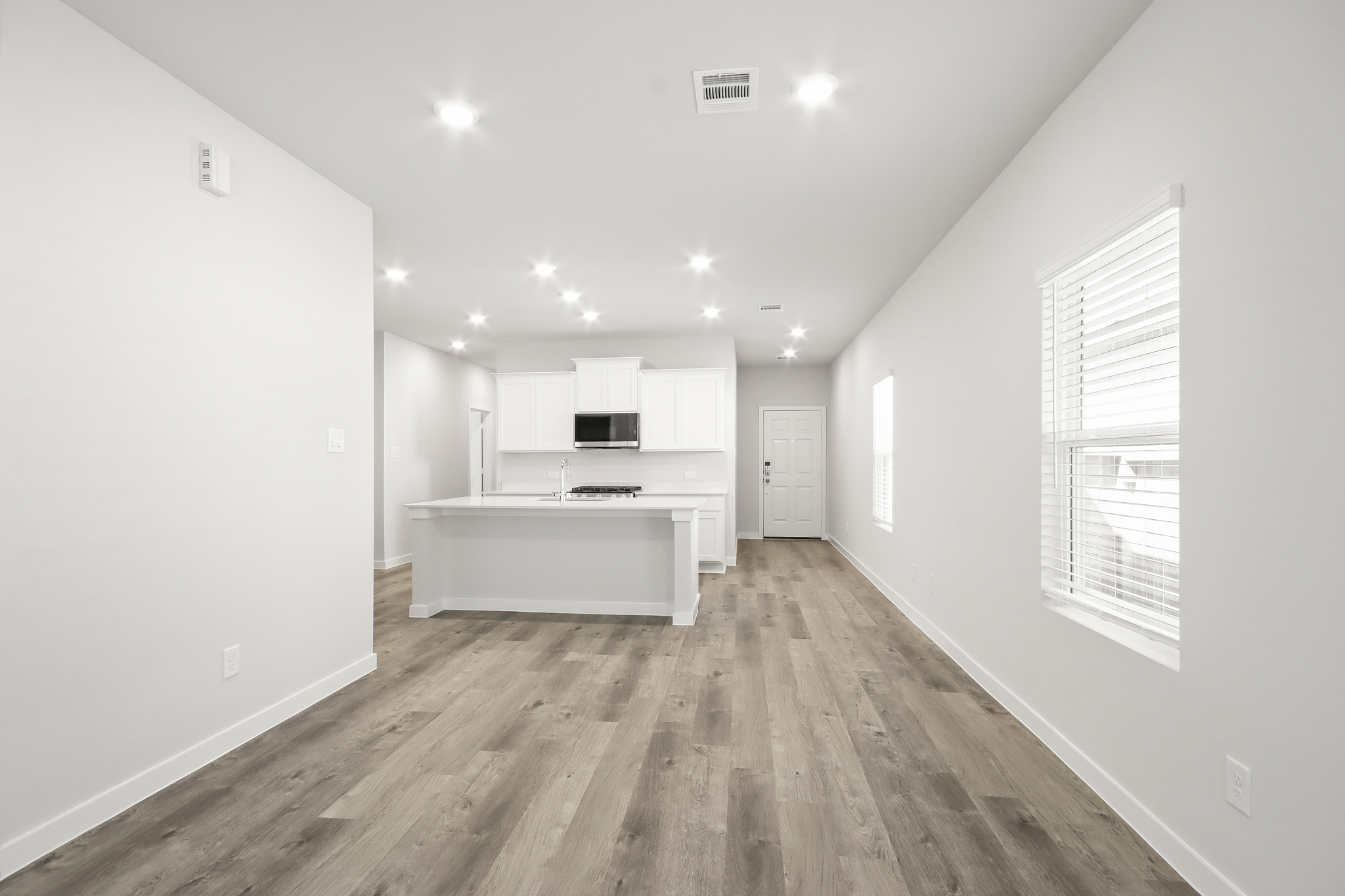 A room with white walls.