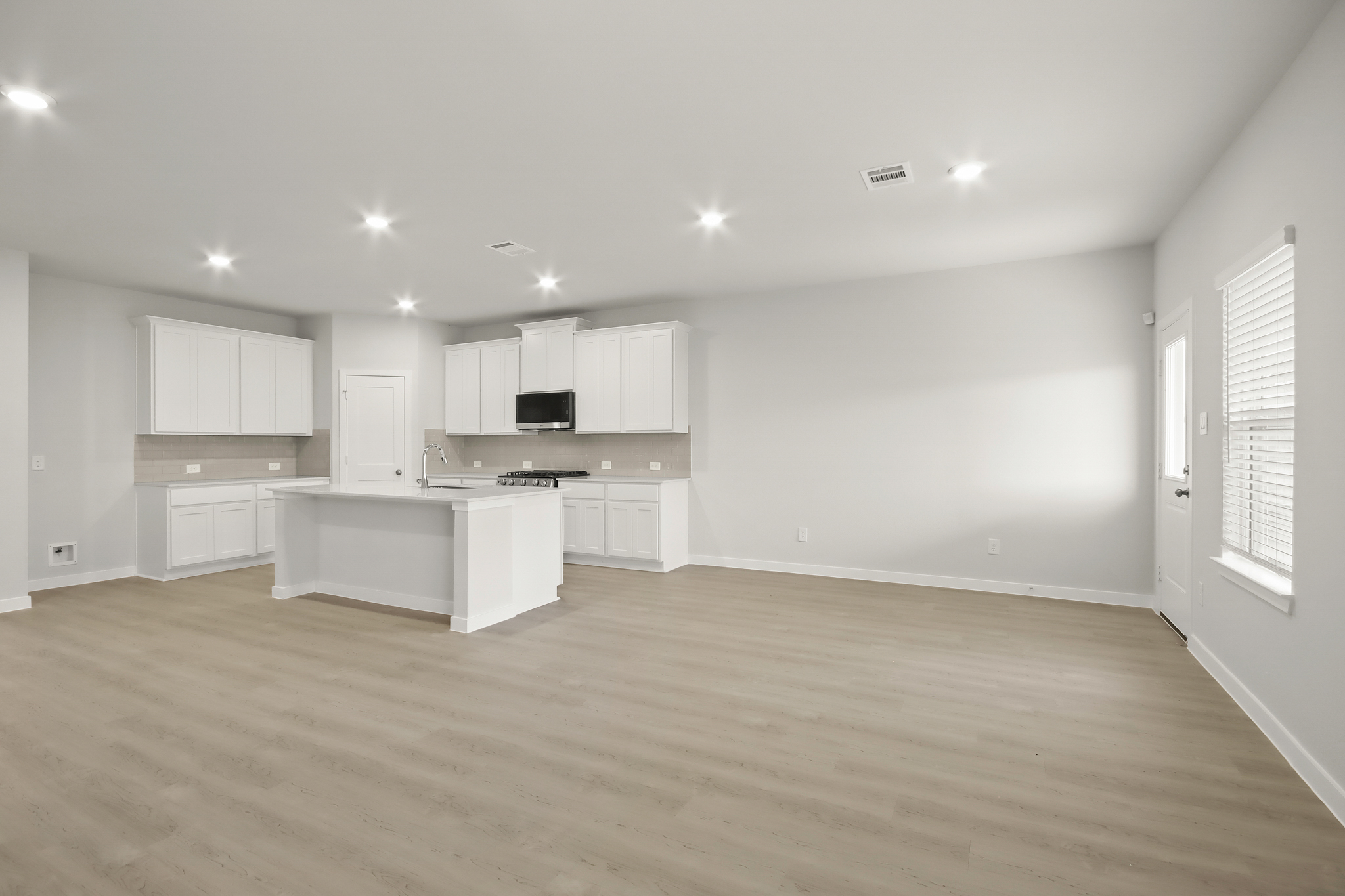 A large empty kitchen.