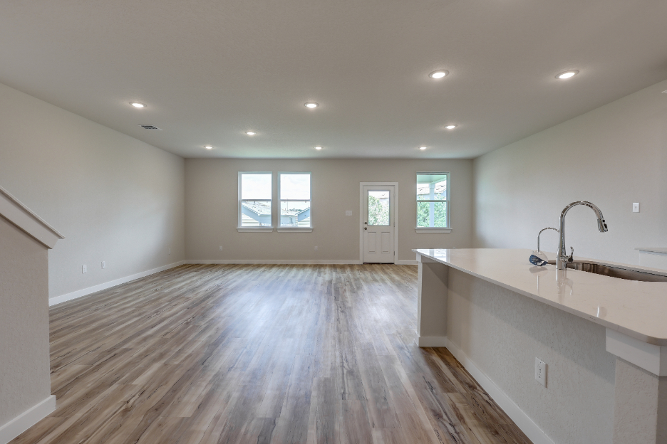 A large empty kitchen.