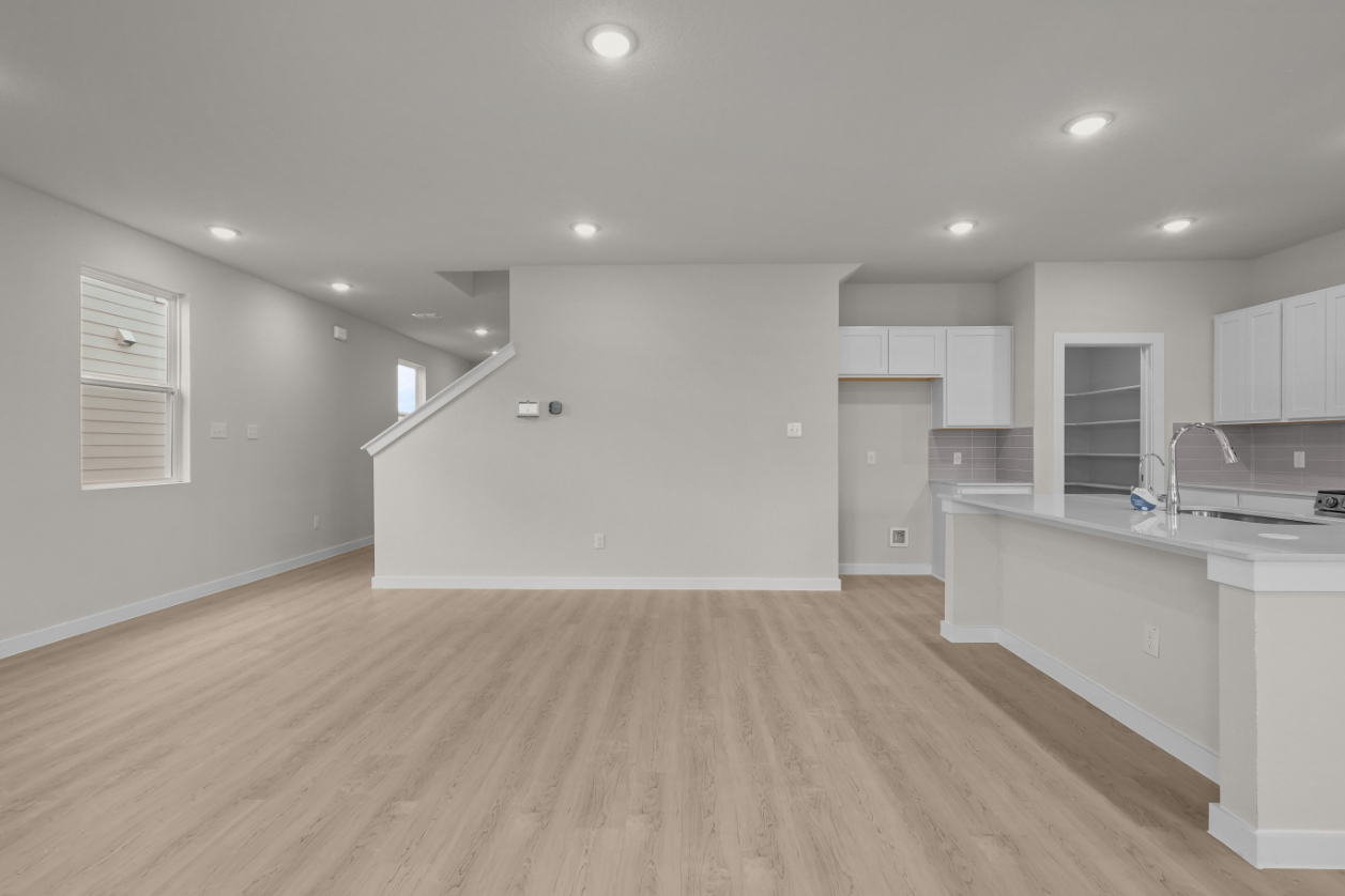 A large empty kitchen.