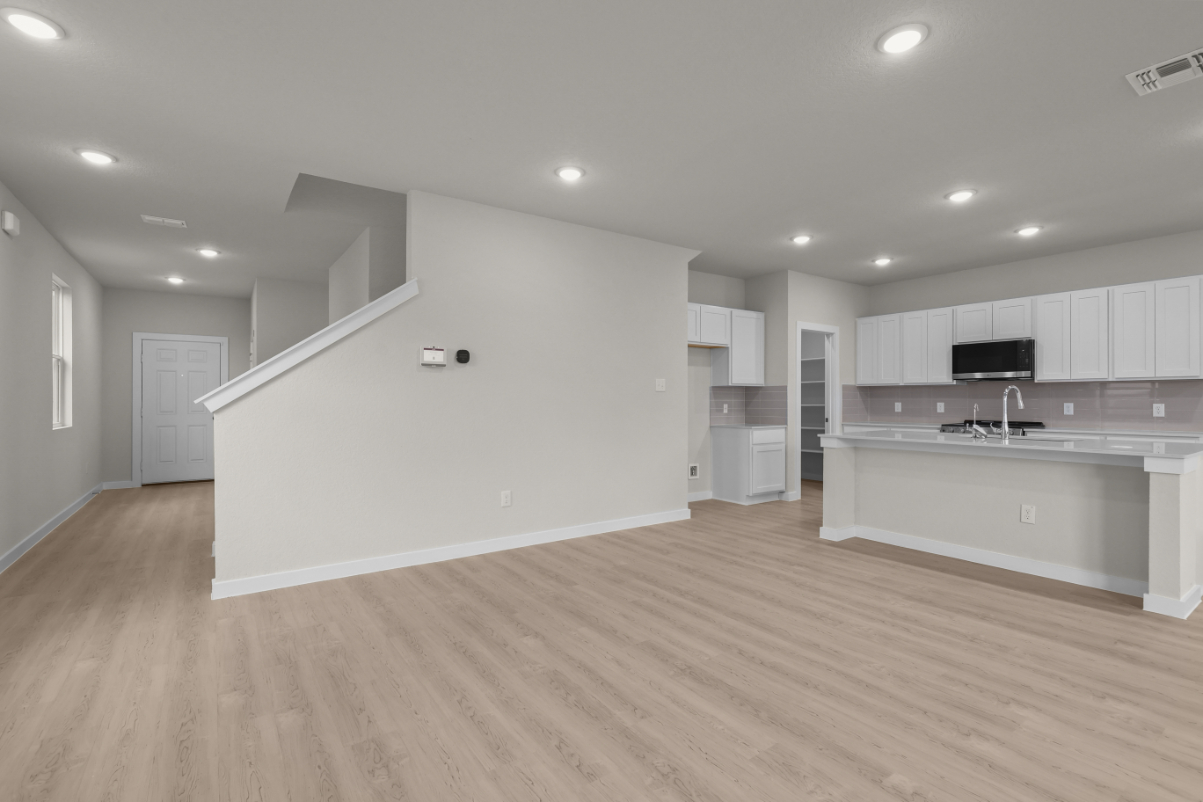 A large empty kitchen.