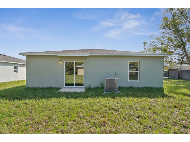 A house with a garage.