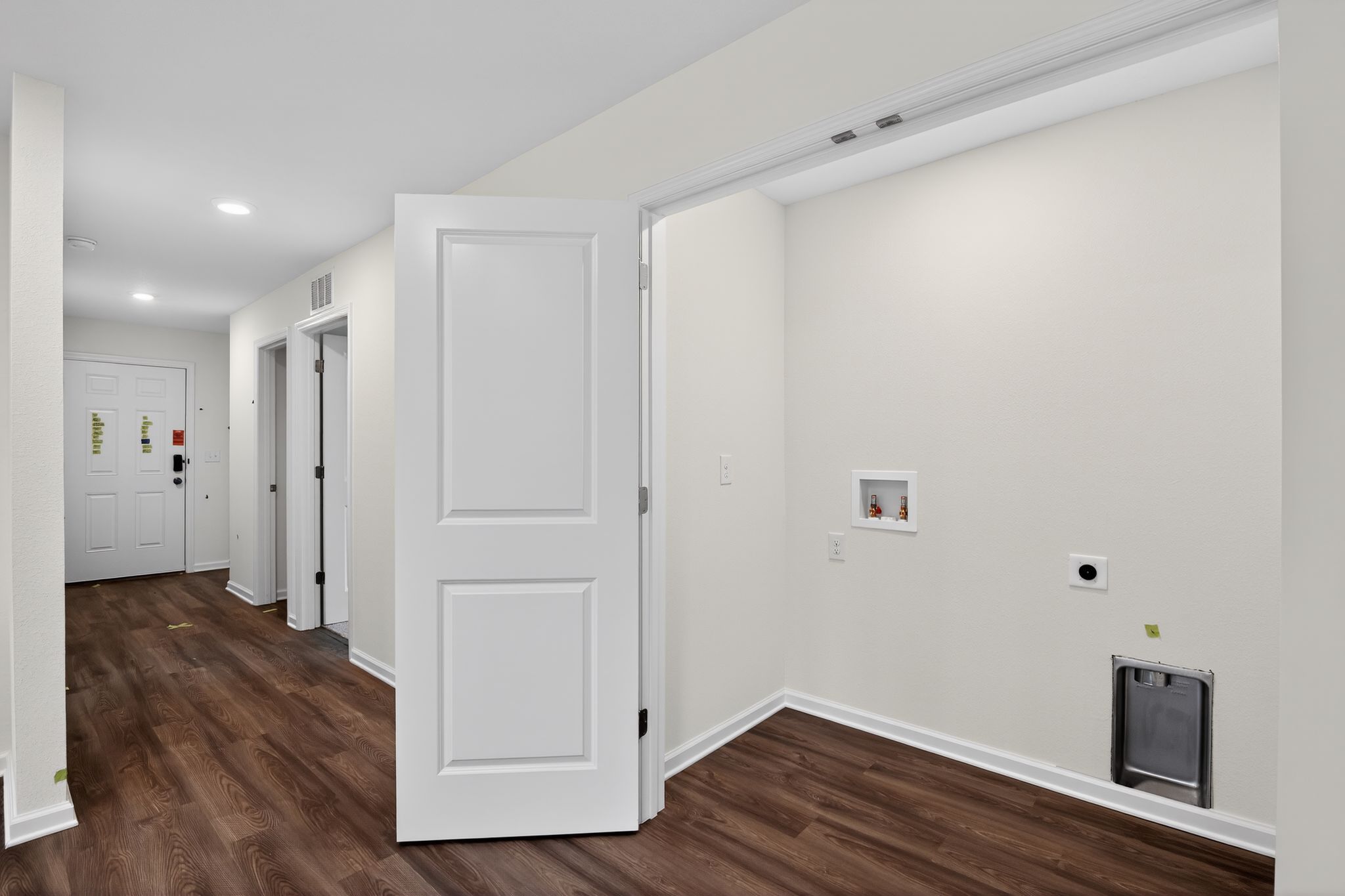 A room with white doors.